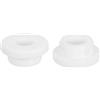 QUARKZMAN 2 Pezzi Occhielli in Gomma 24mm Foro di Perforazione, Passacavi Guarnizione 15mm ID Gommini Passacavo Scrivania Bianco Siliconica per Tappo Organizzare Filo Cablaggio Casa Auto