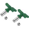 QUARKZMAN 2pz Ugelli Getti di Spruzzo Reversibili per Spruzzatore Senza Aria 209 Parti Macchina Spruzzatrice Ugelli Spruzzatura Vernice per Casa Giardino Costruzione Recinzioni, Verde