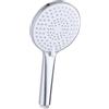 YEAUPE PRO Soffione Doccia Anticalcare, 3 Modi Funzione soffione doccia alta pressione(Φ120mm), Risparmio Idrico, Soffione Per Doccia Universale Dimensione Collegare, Cromo