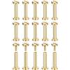 QUARKZMAN 25Pack Viti In Ottone Chicago Screws 15x6mm Tono Ottone | Per Fai Da Te Artigianato In Pelle Cinture, Viti Post Binding Chiodi Rivetti, Testa Piatta