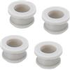QUARKZMAN Scatto Gomma Guarnizione Spina 17mm OD 10mm ID Sigillo Antigraffio Grigio per Elettrico Scatola Cavo Tubo, 4pz