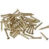 QUARKZMAN Chiodini in Ottone Piccoli 1.2x10mm per Decorazioni Fai da Te Scatole di Legno Accessori per la Casa 50pz