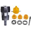 Comphic 9 Pezzi/Set Kit Filettatore per Tubi In PVC Filettatore per Tubi Filiera per Tubi 4/6 Punti PPR Apri Filettatura Interna per Tubi 'Acqua