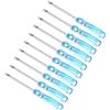 CoCud Cacciavite a Taglio Mini, Dimensione 2,0mm Lunghezza 65mm, Cacciaviti a Testa Piatta Acciaio al Carbonio con Manico Antiscivolo per Occhiali, Orologi o Laptop, 10pz