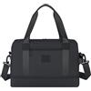 WOUIYO Per Ryanair Cabin Bags 40x20x25 Bagaglio a mano Bagaglio a Mano Impermeabile Borsa da Trasporto con Tasca Bagnata, Pieghevole Ospedale Weekend Pernottamento Borsa per Donne Uomini, B-nero-B, 40x20x25