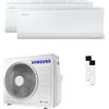 Samsung Condizionatore Samsung Cebu S2 dual split 12000+18000 BTU inverter A++ wifi unità esterna 8 kW AJ080TXJ4KG/EU/AR50F12C1AHNEU_1/AR50F18C1AHNEU_1