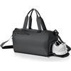 OTraki Borsone Palestra Donna, 40x24x23cm Borsa Palestra Uomo, Borsone Palestra Piccola con Scomparto Scarpe e Design Multifunzionale per Sport e Viaggi, Nero