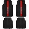 Sparco SPC1913RS Tappeto LATEX, FRANJA, Rosso, Set di 4