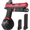SitertCF Giocattolo elettrico a gel Blaster X5, completamente automatico, include batteria e occhiali per gioco di squadra all'aperto, versione aggiornata JM-X2, per bambini dai 14 anni in su, rosso