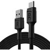Green Cell Cavo USB-A - USB-C Tipo C 1.2m Cavo di ricarica nero Compatibile con Samsung Galaxy S23 S22 S21 S20 Ultra S10 S9 S8+ | Note 20 10 9 8 | Telefoni Android