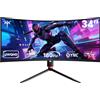 Does not apply Monitor 34 Pollici Curvo, UWQHD (3440 X 1440) 180Hz Monitor Gaming, Adaptive Syn
