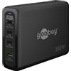 Goobay Caricabatterie rapido multiporta USB-C PD GaN (240 W) nero nero nero - 3 porte U