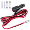 GUNGY Spinotto Accendisigari Auto con Interruttore 12V/24V Presa Accendisigari Cavo Prolunga 2M 14AWG Spina Accendisigari Maschio con Fusibile 15 A per Auto SUV Camper