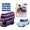 JADA TOYS HARRY POTTER - FORD ANGLIA & KNIGHT BUS - 2 VEHICLES SET - DIE-CAST NANO MODELS