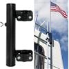 DIYIIRON Supporto per Asta portabandiera per Camper, Resistente Supporto per Bandiera Camper, Compatibile con Scale RV da 2,5 cm