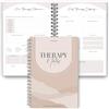 Templatables Diario per appunti terapeutici, planner pre e post terapia per riflessione, diario e scoperta di sé, carta premium da 120 g/m² con copertina morbida al tatto, A5 Lux