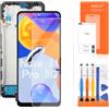 AGCUT LCD Display per Xiaomi Redmi Note 11 PRO LCD Schermo per Xiaomi Redmi Note 11 PRO 5G Display 2201116TG 21091116I Touch Screen Digitizer Assembly con Riparazione Strumenti, Nero con Telaio