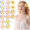 SAIIURV 16 Pezzi Clip di Fiori Frangipani, Fermagli per Capelli a Fiore, Hawaii Forcine Per Capelli, Artificiale Mollette Fiori per Capelli, per Decorazione Quotidiana, Matrimoni