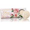 Saponificio Artigianale Fiorentino Rosa sapone, Confezione regalo, Fiori - 3 saponette da 125g