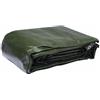 WERKA PRO Telo Multifunzione Nero e Verde 240 g/m2 6 x 10 m