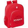 Safta SEVILLA FC - Zaino scuola per bambini, adattabile al carrello, ideale per bambini in età scolare, comodo e versatile, qualità e resistenza, 32 x 12 x 38 cm, colore rosso, rosso, Estándar, Casual