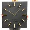 FLEXISTYLE Grande orologio da parete EKO rettangular senza ticchettio, LOFT Grande, nero, 50 cm (spessore 19 mm), soggiorno, camera da letto, prodotto in UE