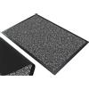 VOUNOT® Zerbino Ingresso Casa da Esterno, Tappeto Entrata Interno, Resistente Sporco, Antiscivolo e Essorbente, 40x60 cm, Grigio-Nero