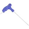CoCud T-Maniglia Sfera Fine Esagonale Chiave, 1.5mm Esagonale, CR-V Acciaio Metrico T-Chiave Chiave Blu per Base Casa Riparare e Meccanico Madadoenzione, 1-Pezzo
