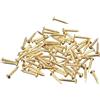 QUARKZMAN 70Pz Chiodi in Ottone 1.5x12mm(DxL) Chiodi per Quadri Muro Testa Rotonda Piccoli in Ottone Hardware per Progetti Fai da Te in Legno Scatole Decorative Casa, Tonalità Ottone