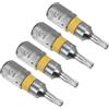 CoCud Punta Cacciavite Torx Magnetiche T9 Lunghezza 25mm 1/4 Attacco Esagonale Acciaio S2 Stella 6 Punti Trapano Avvitatore Antimanomissione - (Applicazioni: per Riparazioni Auto) 4pz