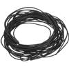 QUARKZMAN Guarnizione in Gomma per Porte e Finestre, Dia 1mm(0.04) L 5.5m(18.04 Ft) Garnizioni Schiuma Rotonda Guarnizione Finestra Solida per Magazzino, Tappetini, Tubi Schiuma- Nero