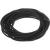 QUARKZMAN Nastro Tenuta Schiuma Silicone, Ø2.2mm x L 4m, Nero | Ø0.09 x L 13.12 Ft, Guarnizione Gomma Spugna Rotonda, Corda Gomma Solida per Macchinari e Industrie