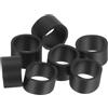 QUARKZMAN 100pz Elastici in Gomma Siliconica, 6x5mm Fascette in Silicone Fascette Fermacavi Elastici Resistenti Antiscivolo per Avvolgimenti Avvolgimento Cavi Borse, Nero
