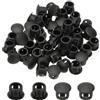 PATIKIL Tappi Copriforo, 48Pz 2/7 (7mm) Tappi per Fori in Plastica Copriforo a Vite Scrivania Fibbia Bloccaggio Inserto per Mobili Fori Armadio Cucina, Nero