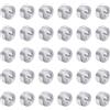 QUARKZMAN 30pz Spacer in Alluminio 5mm Foro x 10mm Od x 5mm Lunghezza Boccola di Supporto per Vite Distanziatore in Metallo Rotondo con Finitura Semplice per Viti M5, Bulloni e Aste