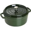 STAUB Casseruola/Cocotte in ghisa, Tonda 26 cm, 5 litri, Verde basilico