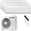 Samsung Condizionatore Samsung Windfree Avant S2 quadri split 7000+9000+9000+12000 BTU inverter A++ wifi unità esterna 8 kW AJ080TXJ4KG/EU/AR70F07C1AWNEU_1/AR