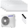 Samsung Condizionatore Samsung Cebu S2 quadri split 7000+7000+9000+12000 BTU inverter A++ wifi unità esterna 8 kW AJ080TXJ4KG/EU/AR50F07C1AHNEU_2/AR50F09C1AHN
