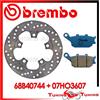 BREMBO Disco Freno Posteriore BREMBO + Pastiglie CC PER SUZUKI SV 650 2006 2007 2008