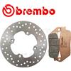 BREMBO Disco Freno Posteriore BREMBO +Pastiglie XS PER HONDA SILVER WING 600 2006>2008