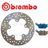BREMBO Disco Freno Posteriore BREMBO + Past. C.C. PER YAMAHA FZ6 600 FAZER S2 2007 2008