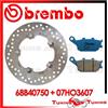 BREMBO Disco Freno Posteriore BREMBO + Pastiglie C.C. PER YAMAHA YZF R1 1000 2009>2011