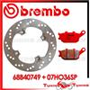 BREMBO Disco Freno Posteriore BREMBO + Pastiglie SP per HONDA CBR 600 F 2006 2007 749