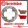 BREMBO Disco Freno Posteriore BREMBO + Pastiglie SP PER HONDA CBR 600 RR ABS 2011 2012