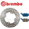 BREMBO Disco Freno Posteriore BREMBO+Pastiglie CC PER HONDA XL 700 V TRANSALP ABS 2008