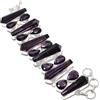 Fatto a mano Bracciale con pietre preziose ametista africana catena regolabile fatto a man...
