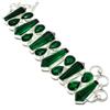 Fatto a mano Bracciale con pietre preziose Diopside cromate catena regolabile fatto a mano...
