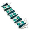 Fatto a mano Bracciale con pietre preziose apatite catena regolabile dichiarazione fatta a...