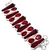 Fatto a mano Bracciale Mozambico Granato Gemma Catena Regolabile Incredibile Gioielli Fatt...