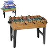 SPORTNOW Tavolo da Gioco 13 in 1 con Calciobalilla, Ping Pong, Air Hockey, Biliardo, Scacchi e Altri, Noce | Aosom Italy